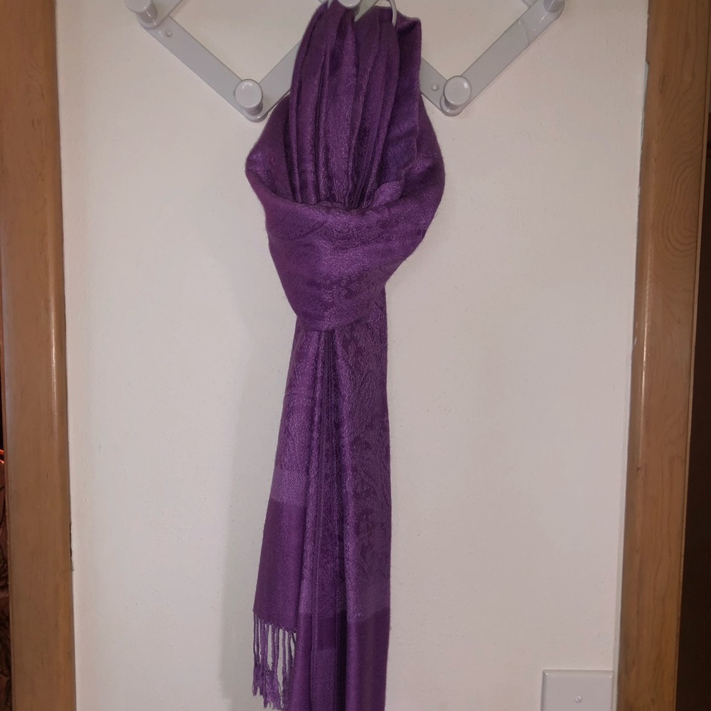 Purple scarf